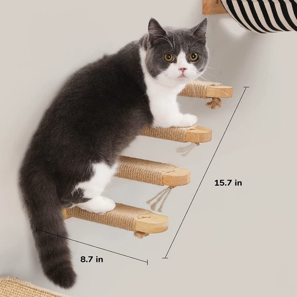 Cat Climbing Wall Mounted Stairway - New - Picture 2 of 10